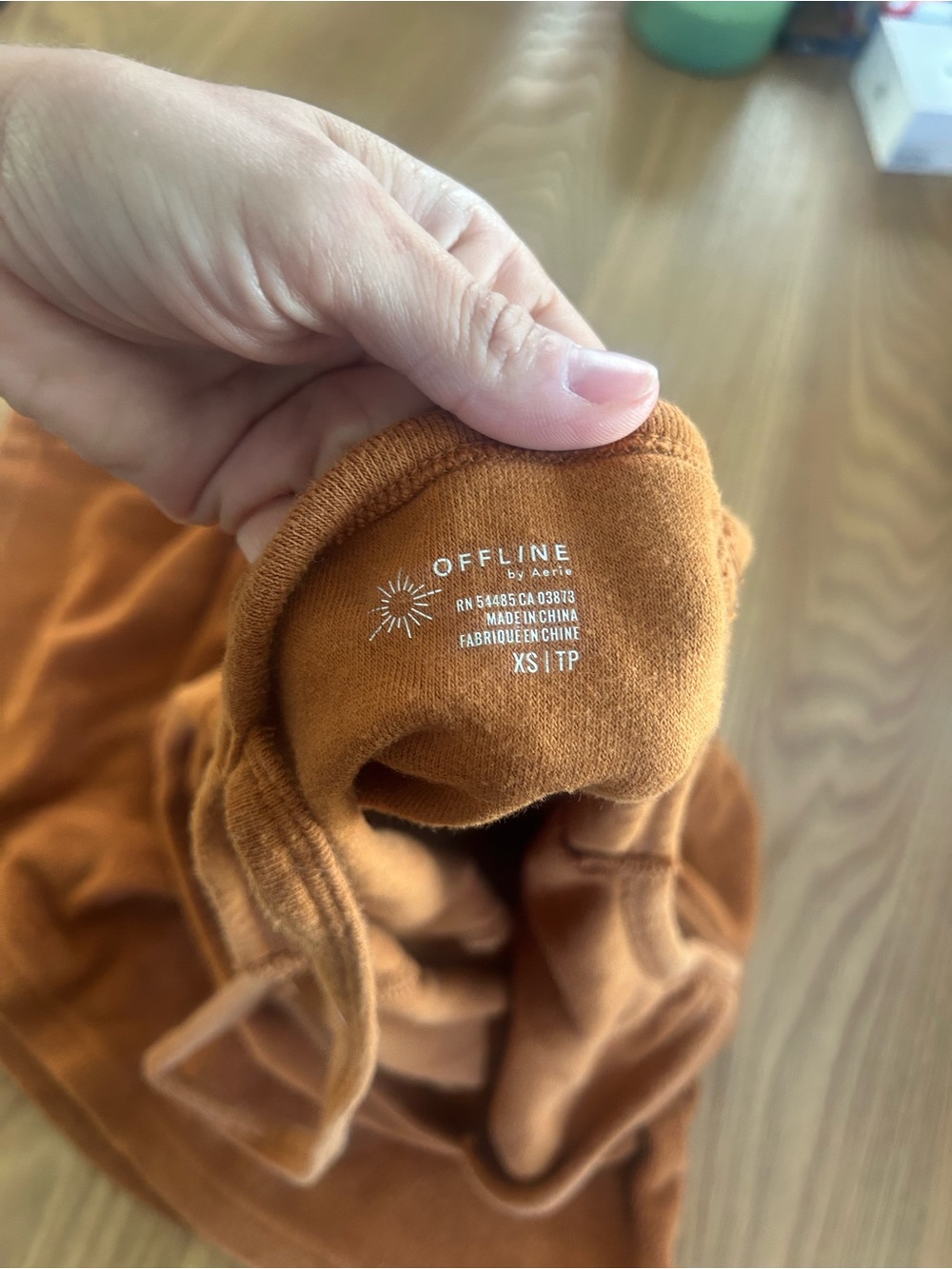 Aerie Offline Rust Terry Cloth Spaghetti Strap Dress - Picture 4 of 5
